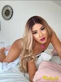 Latina full of milk and pleasure