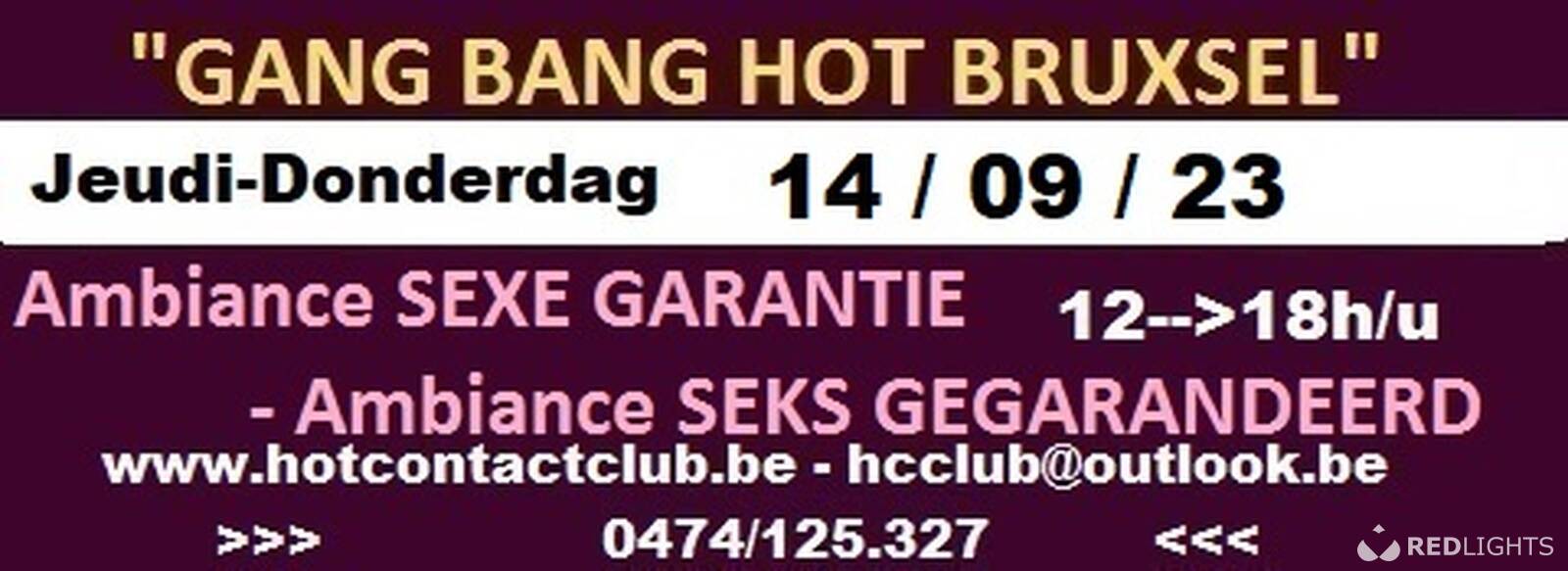 GANG BANG HOT SEKS TOT BRUSSEL DONDERDAG 03 Augustus 23 Redlights afbeelding