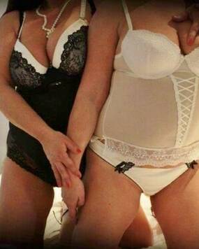 Lesbische Trio vriendinnen