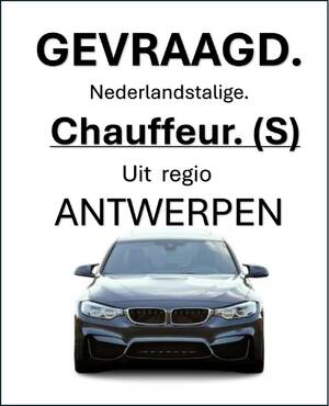 Jobs - chauffeur gevraagd