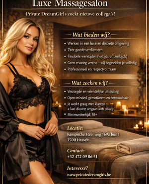 Vacature Medewerkster Luxe Massagesalon