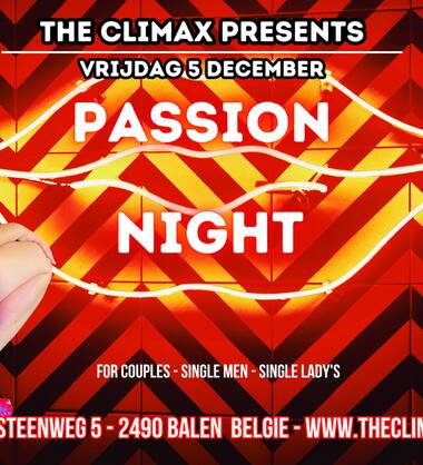 VRIJD 05/12 PASSION NIGHT