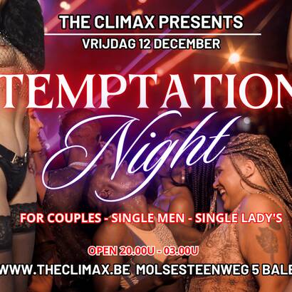VRIJD 12/12 TEMPTATION NIGHT